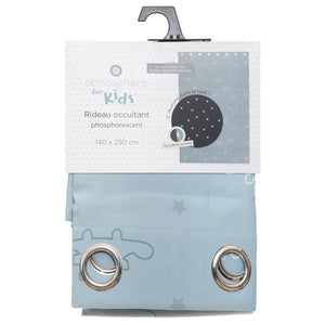 Детска светеща затъмняваща завеса atmosphera Dino Glow, 140x250, Сив