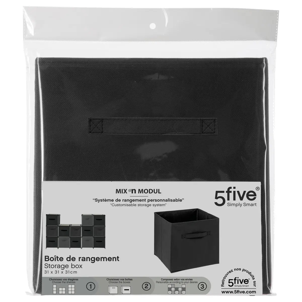 Кутия за съхранение 5five Mix & Modul Entry-level, 31x31 cm