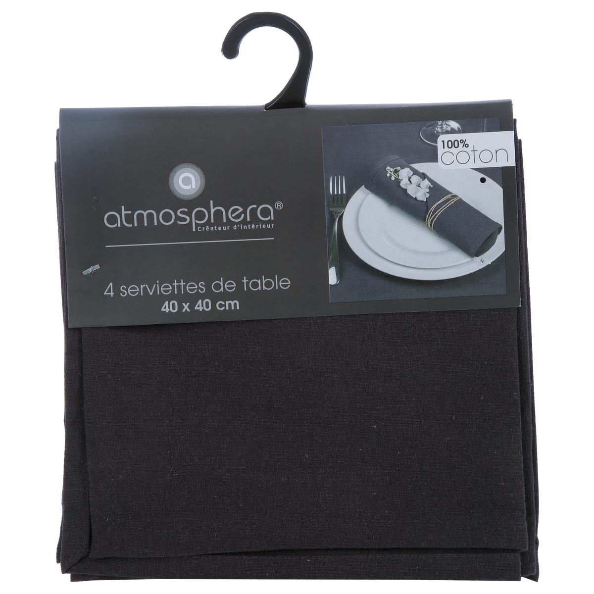 Сет кърпи atmosphera , 40x40 cm, Памук, 4 бр