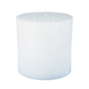 Свещ без аромат atmosphera Olia, Кръгла, 14x14 см, Бяла