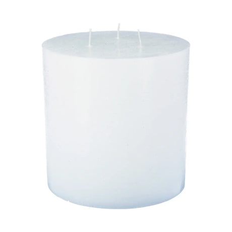 Свещ без аромат atmosphera Olia, Кръгла, 14x14 см, Бяла