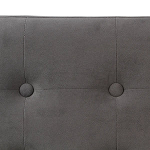 Пейка за съхранение atmosphera Lysandre, Кадифе, MDF, Сив