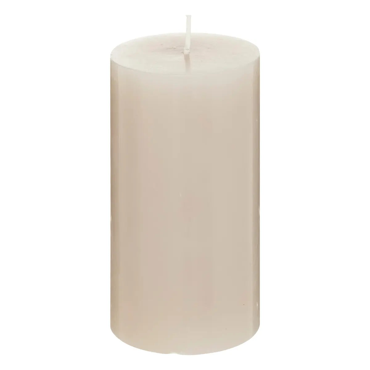 Свещ без аромат atmosphera Hugo, Кръгла, 7x13 см, Taupe