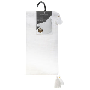 Декоративна калъфка за възглавница atmosphera Slub, 40x40 cm, Бял