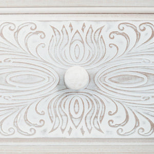 Скрин atmosphera Hina, 3 чекмеджета, MDF, Бял