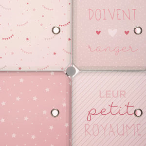 Детски текстилен гардероб atmosphera, 139 cm, Розов