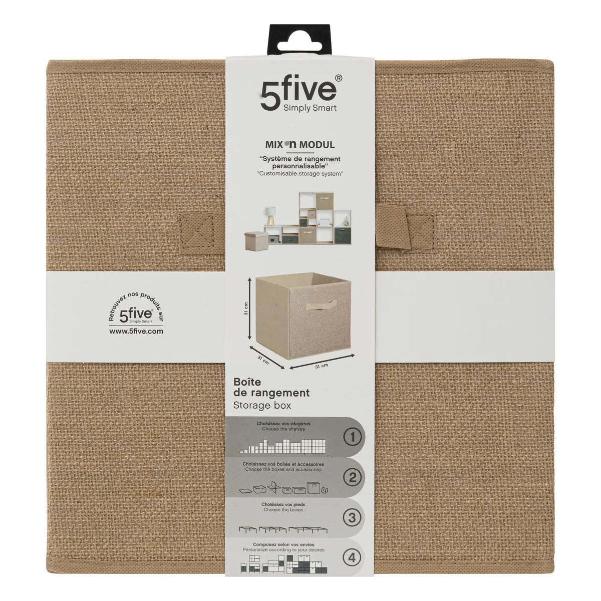 Cutie depozitare 5five Mix &amp; Modul, Zeblo, 31x31 cm