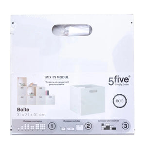 Кутия за съхранение 5five Mix & Modul, Дърво, 31x31 cm