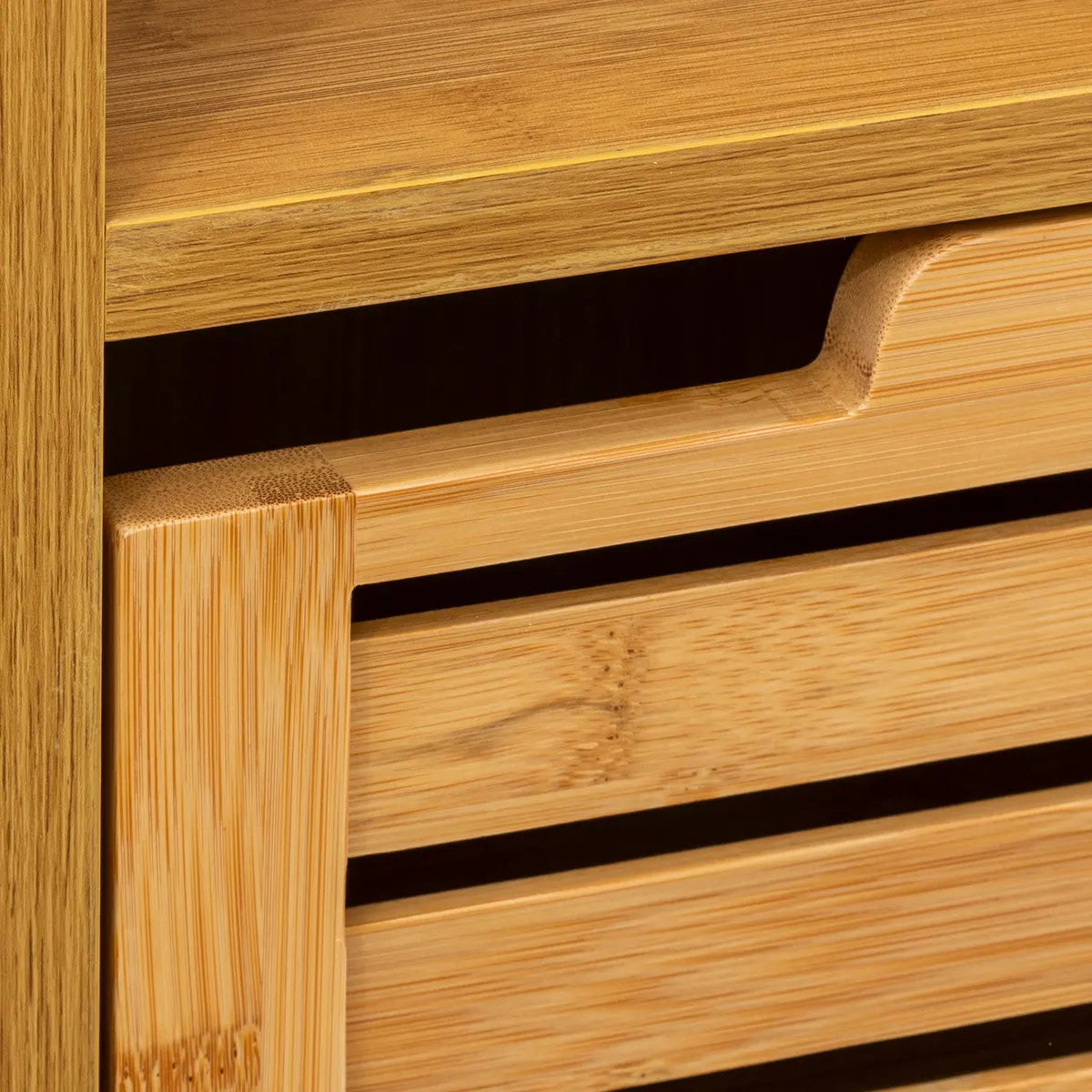 Шкаф за баня 5five Sicela, Нисък, Бамбук