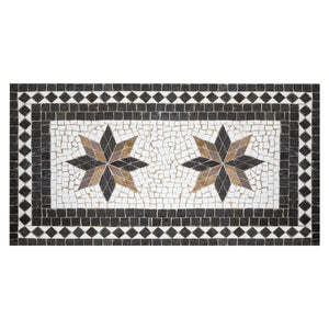 Трапезна маса Kipos, 160x90 cm, Камък мозайка