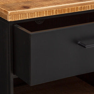 Нощно шкафче atmosphera Cierna, 64 cm, Черен