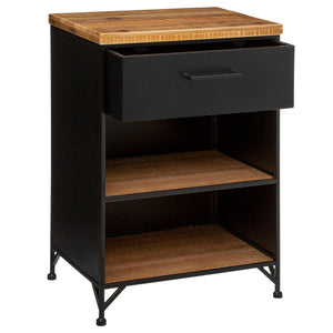 Нощно шкафче atmosphera Cierna, 64 cm, Черен