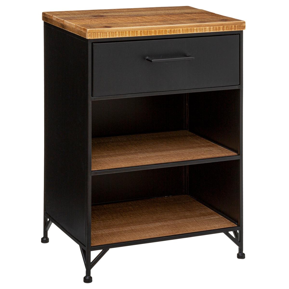 Нощно шкафче atmosphera Cierna, 64 cm, Черен