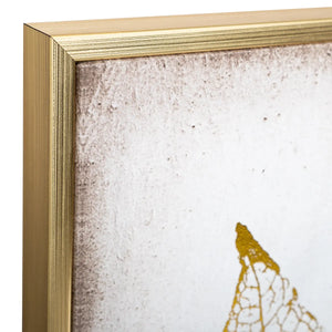 Картина с рамка atmosphera Feather, Принт на платно 58x58 см, Ефект алуминий