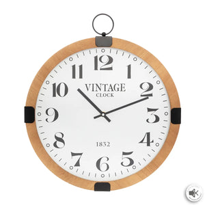 Стенен часовник atmosphera Thomas, Джобен стил, Ø38 см, MDF