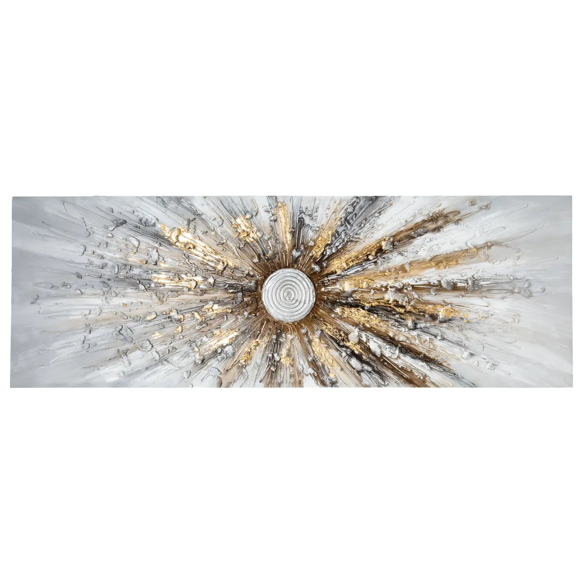 Картина atmosphera Kylia, Ръчно рисувано платно 150x150 см, Златна, Асорти дизайни