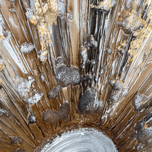 Картина atmosphera Kylia, Ръчно рисувано платно 150x150 см, Златна, Асорти дизайни