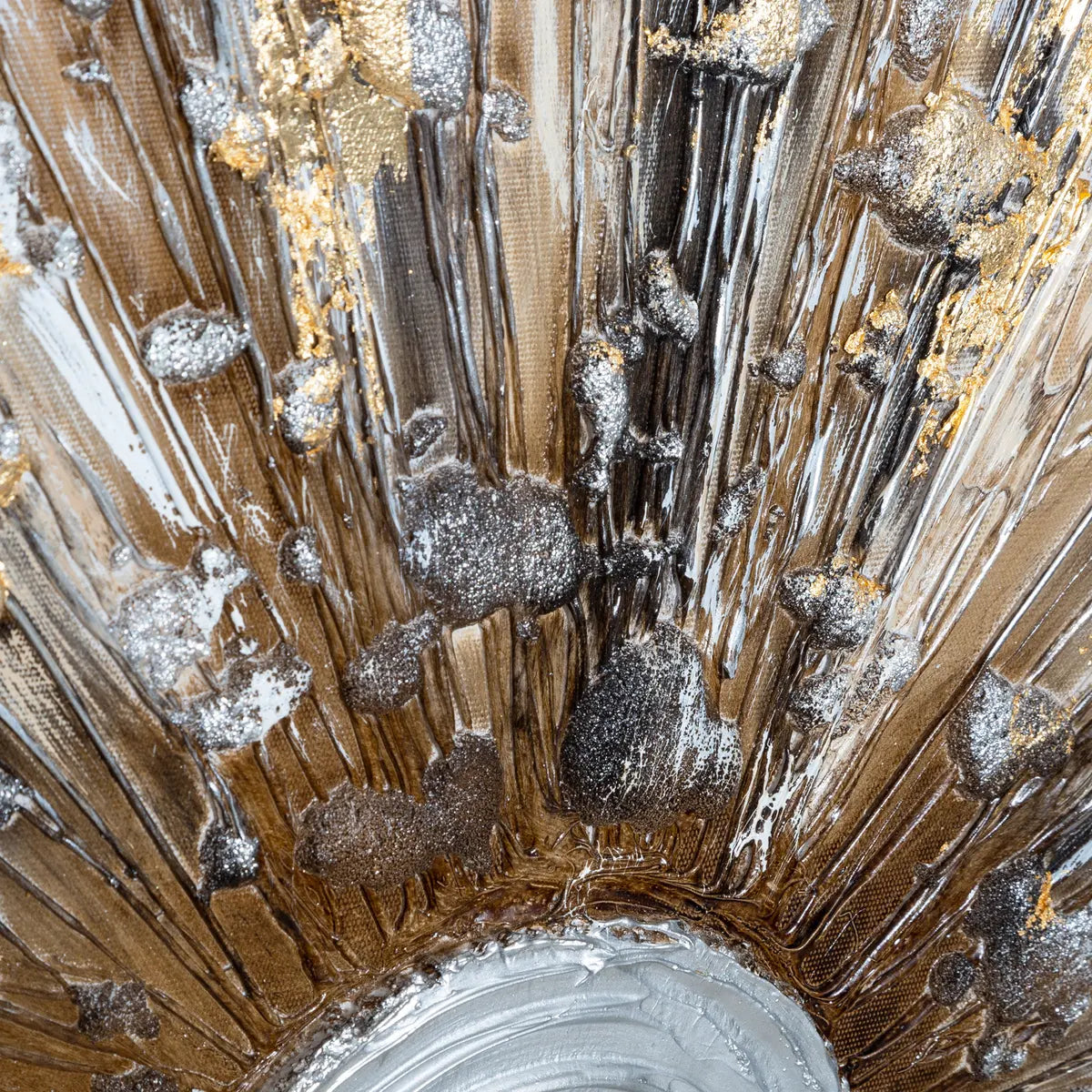 Картина atmosphera Kylia, Ръчно рисувано платно 150x150 см, Златна, Асорти дизайни