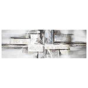 Картина atmosphera Kylia, Ръчно рисувано платно 150x150 см, Сребърна, Асорти дизайни