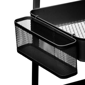 Кухненска количка 5five, Черен, Метал, Перфорирана