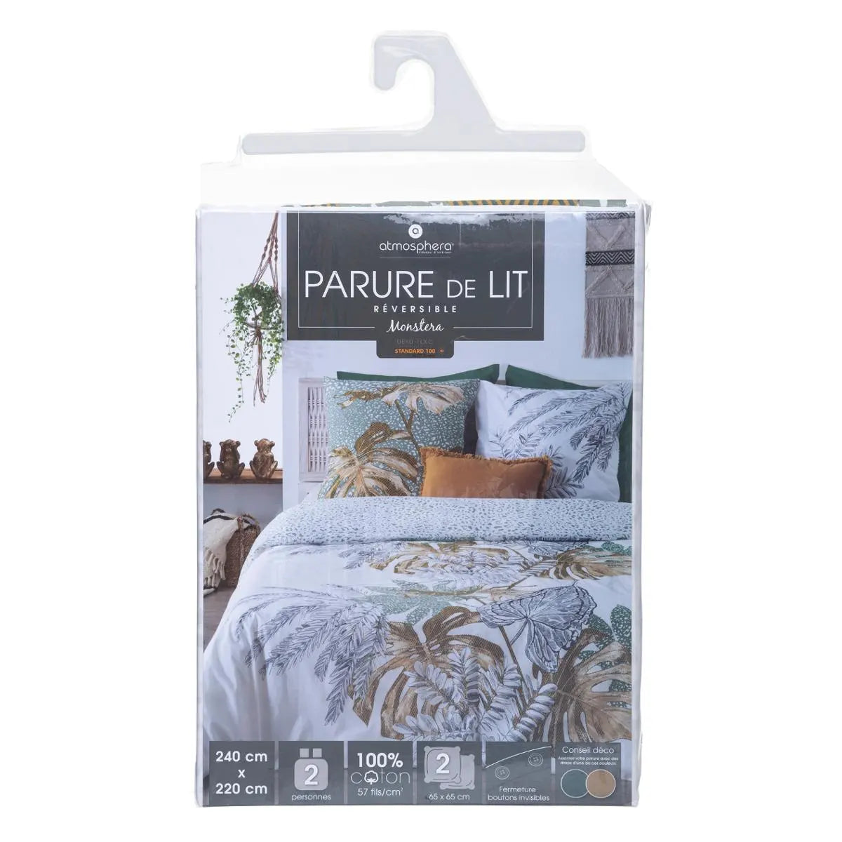 Спално бельо atmosphera Monstera, 240x220 cm, Памук
