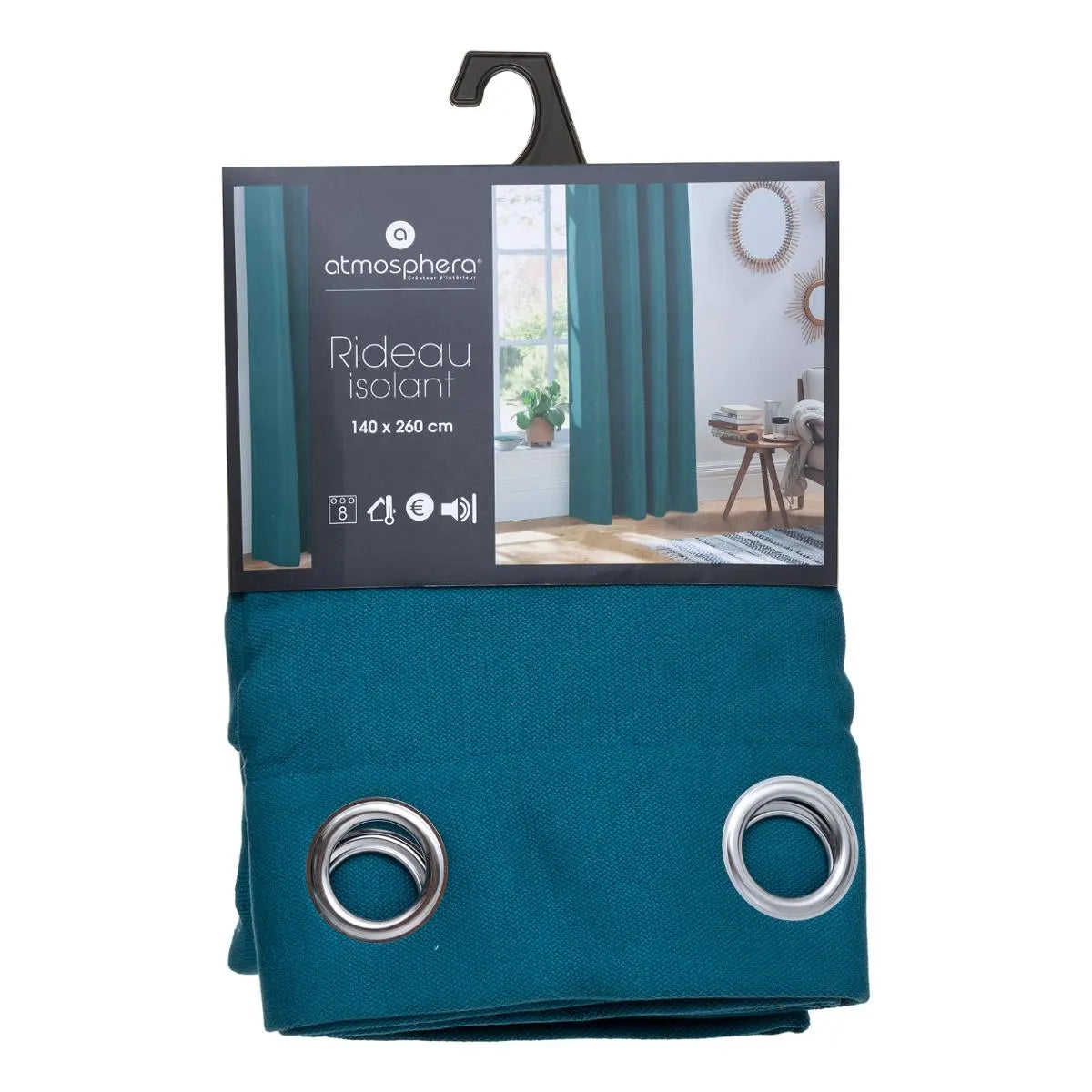 Термо завеса atmosphera Isa, 140x260 cm