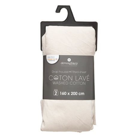Еластичен чаршаф atmosphera, 160x190 cm, Слонова кост