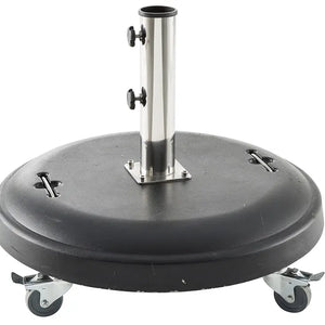 Основа за чадър с колелца Hesperide Pimano, Черен бетон, 50 kg