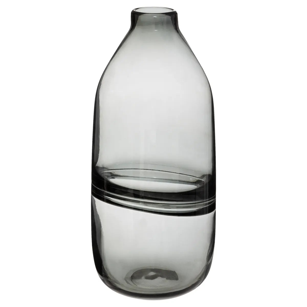 Vază Atmosphera Line, 30cm, sticlă, gri