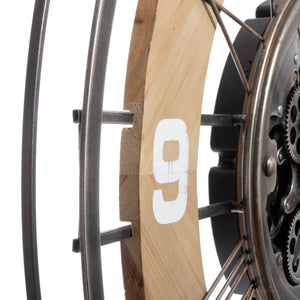 Стенен часовник atmosphera Lana, Механизъм, Ø90 см, Дърво и метал