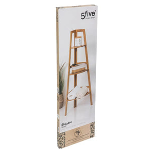 Ъглова етажерка 5five Bambou, 3 нива