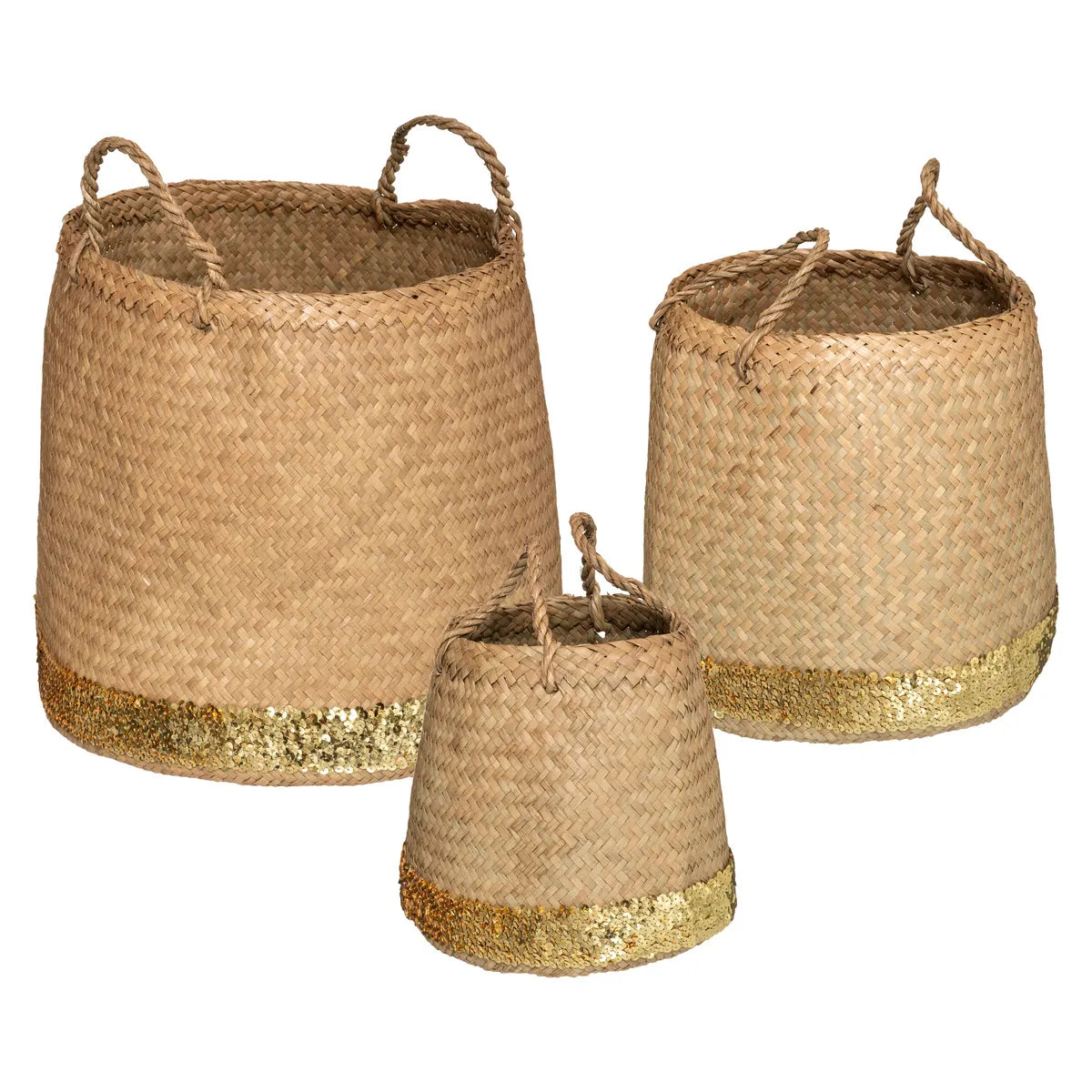 Set de coșuri pliabile Atmosphera Lilian, D.25/30/42cm, 3 buc.