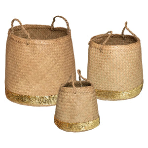 Set de coșuri pliabile Atmosphera Lilian, D.25/30/42cm, 3 buc.