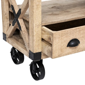 ТВ шкаф atmosphera Silas, 140x40x58,5 cm, Мангово дърво