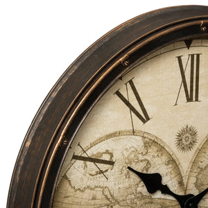 Стенен часовник atmosphera Tomy, Световен, Ø51 см, Пластмаса