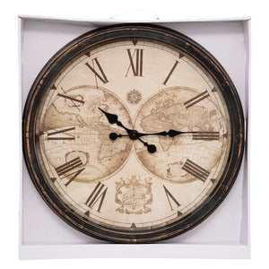 Стенен часовник atmosphera Tomy, Световен, Ø51 см, Пластмаса