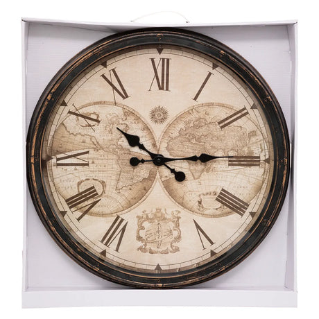 Стенен часовник atmosphera Tomy, Световен, Ø51 см, Пластмаса