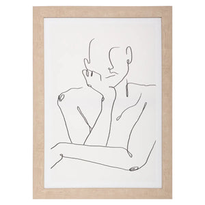 Картина с рамка atmosphera Face, Принт на платно 50x70 см, Асорти дизайни