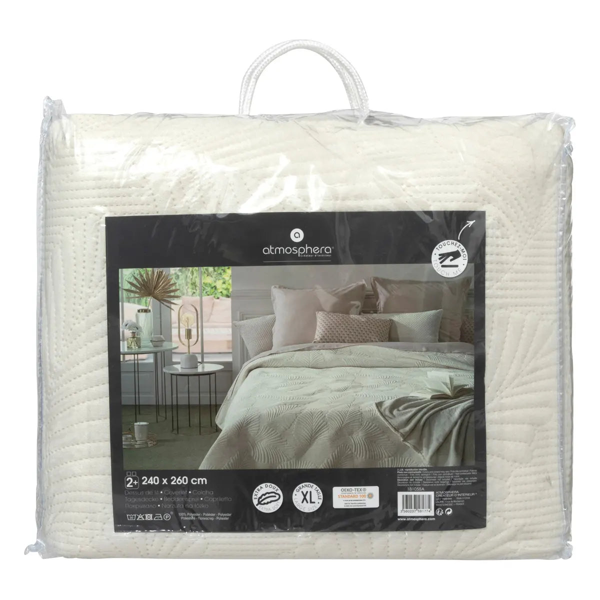 Шалте atmosphera Leaf, Кадифе, 240x260 cm