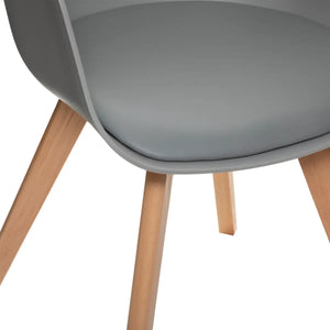 Трапезен стол atmosphera Baya, Сив