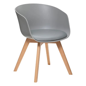 Трапезен стол atmosphera Baya, Сив