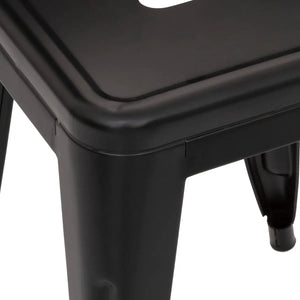 Scaun Atmosphera Nikos, Negru, Metal