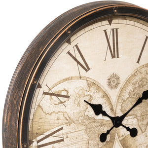 Стенен часовник atmosphera Tomy, Световен, Ø76 см, Пластмаса