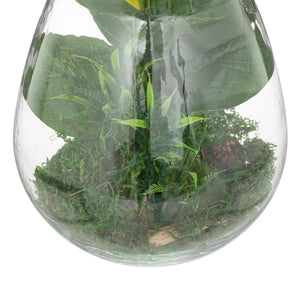 Terariu botanic cu atmosferă de plantă artificială, 29,5 cm