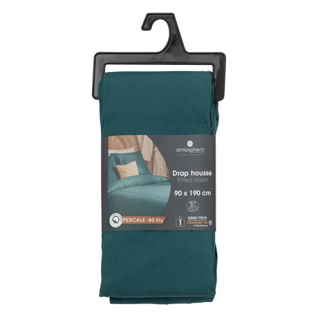 Еластичен чаршаф atmosphera, Перкал, 90x190 cm