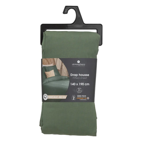 Еластичен чаршаф atmosphera, Перкал, 140x190 cm