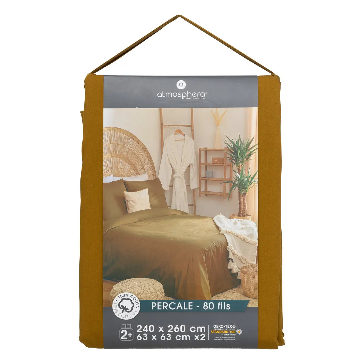 Спално бельо atmosphera Landiha, 260x240 cm, Памук перкал