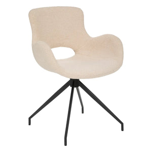 Трапезен стол atmosphera Kale, Слонова кост, Букле