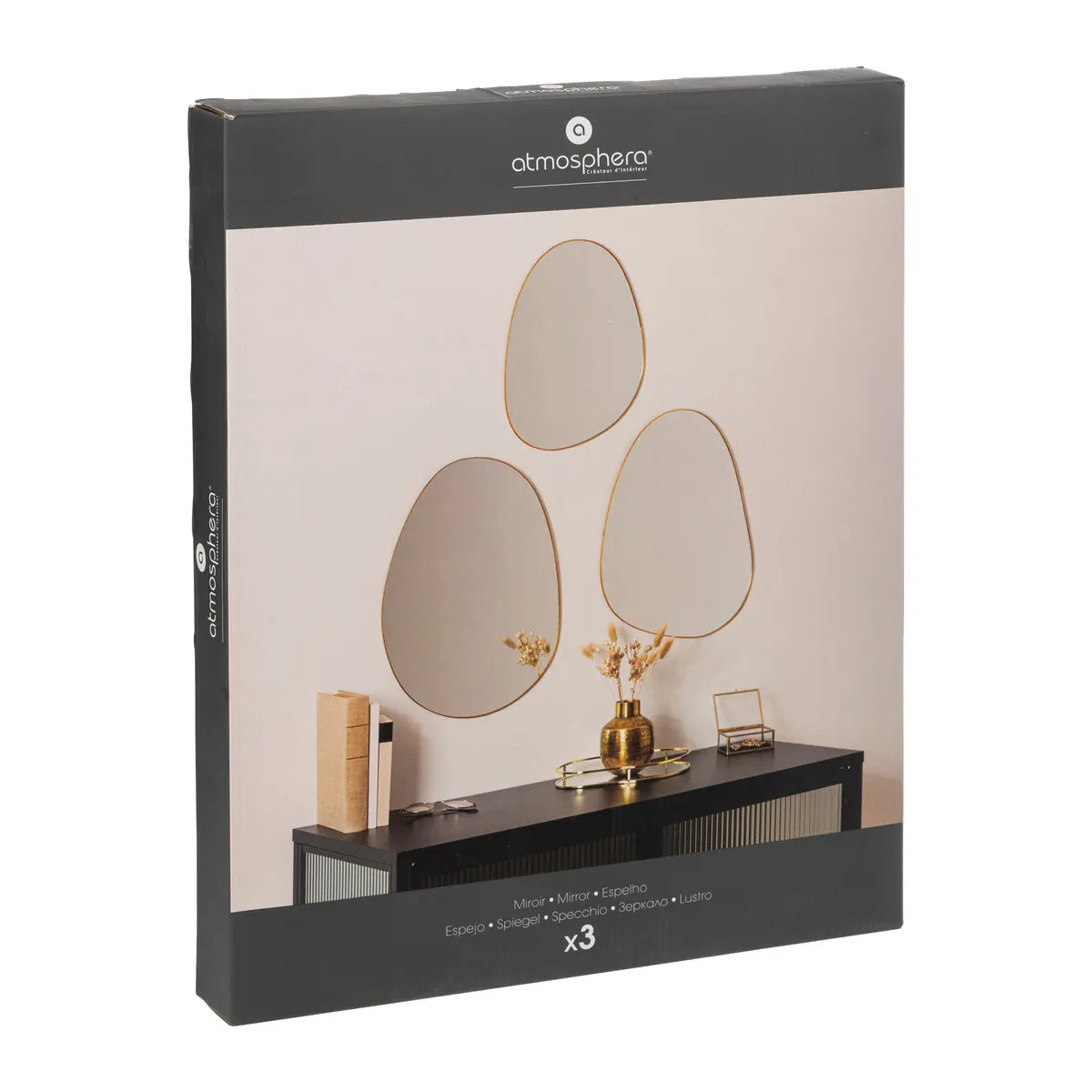 Set oglinzi Atmosphera Lida, 32/44/47 cm, 3 buc.