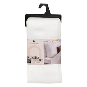 Еластичен чаршаф atmosphera Isadora, Сатен, 160x200 cm, Бял